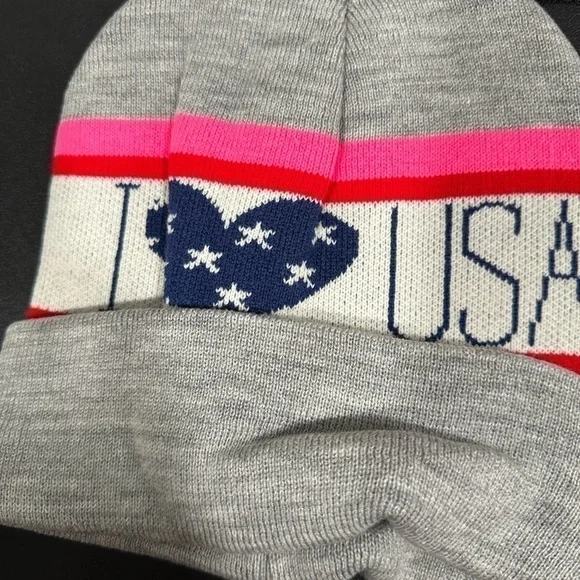 American Eagle Outfitters “I ❤️ USA” Beanie Hat - Picture 7 of 10